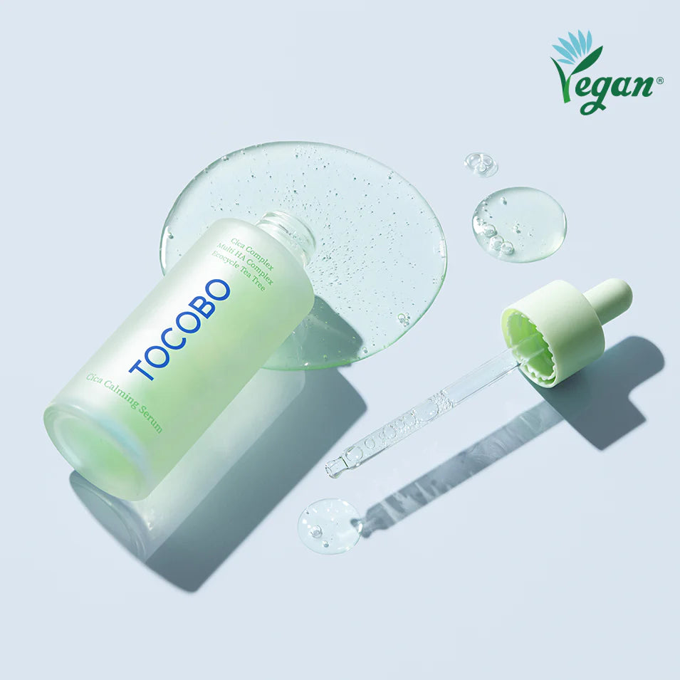 TOCOBO Cica Calming Serum Cica Complex Multi HA Complex Ecocycle Tea Tree سيروم السيكا المهدئ من توكوبو