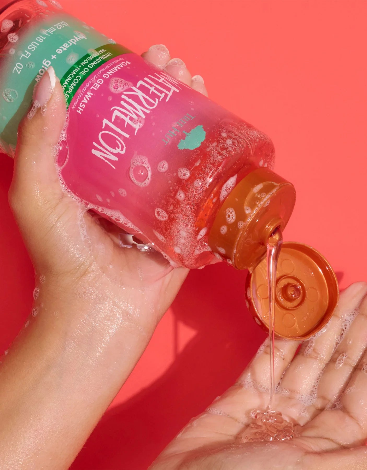 TREE HUT Foaming Gel Wash Hydrate + Glow - Watermelon