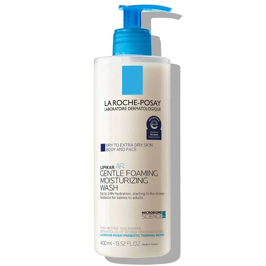 LA ROCHE-POSAY Laboratoire Dermatologique Dry To Extra Dry Skin Body And Face Lipkar AP+ Wash Centele Foaming Moisturizing Wash