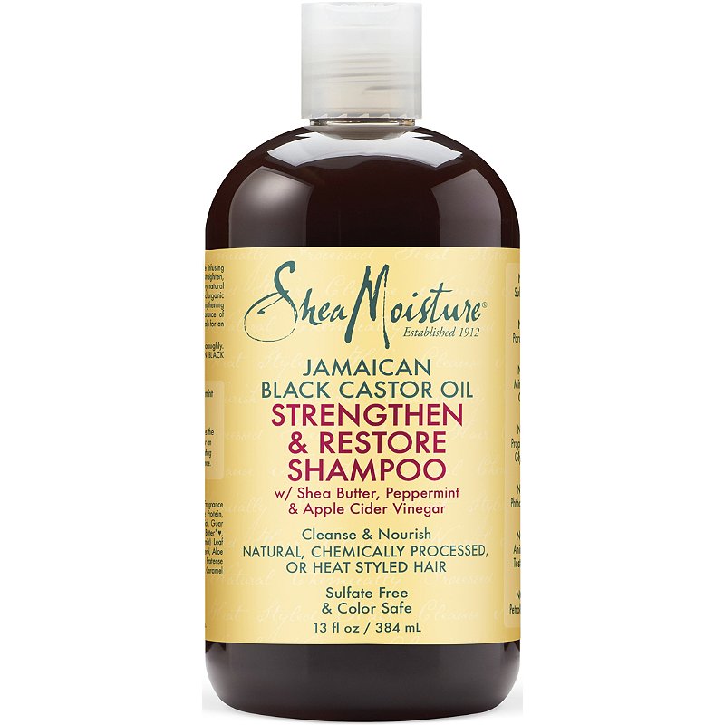 SHEA MOISTURE Jamaican Black Castor Oil Strengthen & Restore Shampoo شامبو زيت الخروع الجامايكي الأسود من شيا مويستر