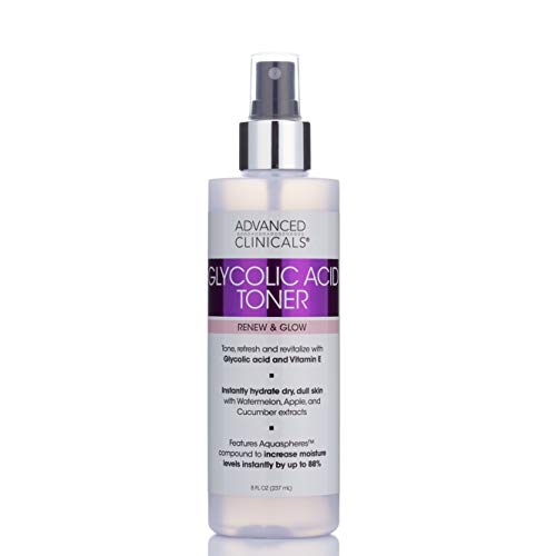 ADVANCED CLINICALS Glycolic Acid Toner Renew & Glow تونر الكلايكوليك اسد من ادفانسد كلينيكالز