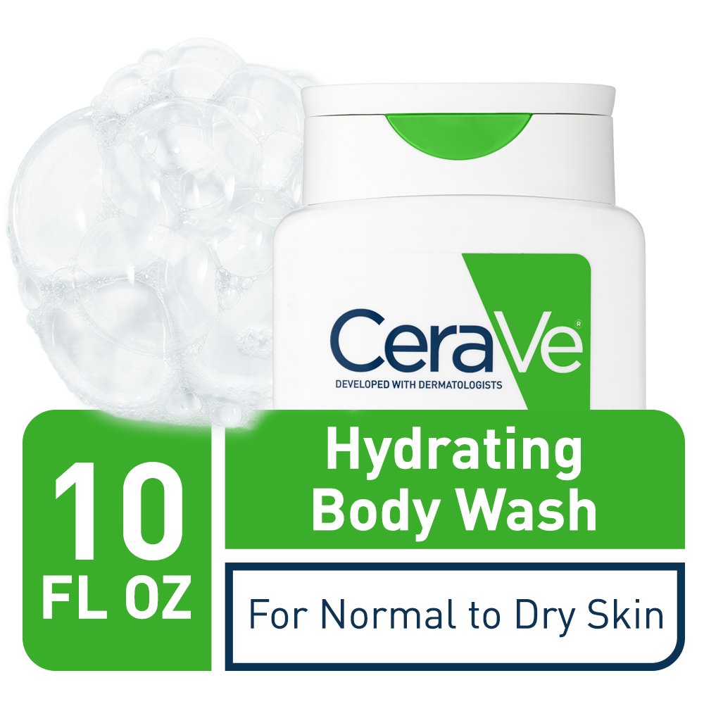 CERAVE Body Wash For Normal To Dry Skin Cleanses & Moisturizes Skin With 3 Essential Ceramides Soap & Sulfate Free غسول الجسم