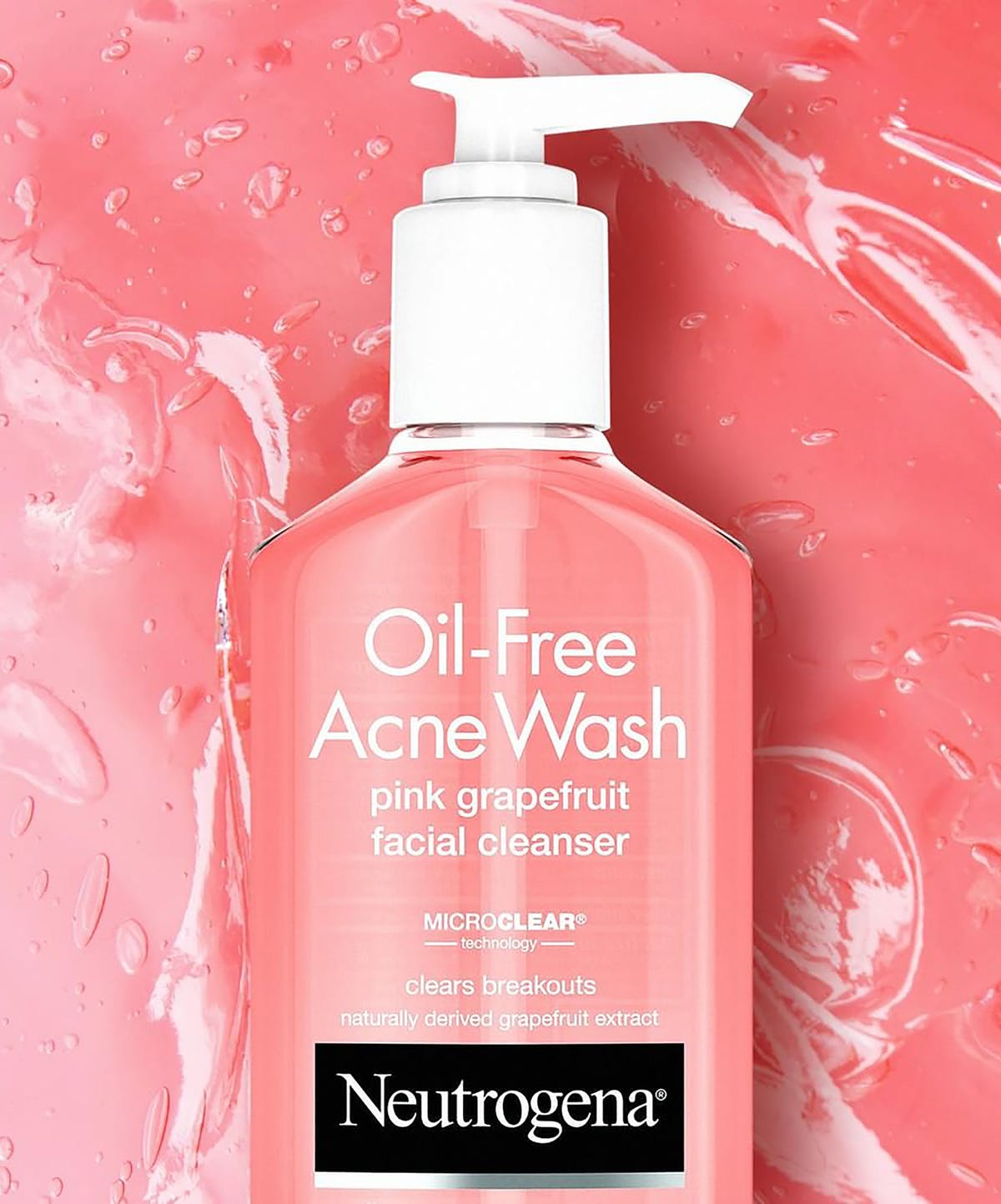 NEUTROGENA Oil Free Acne Wash Pink Grapefruit Facial Cleanser