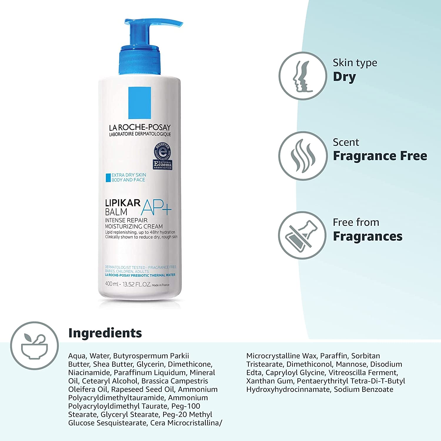LA ROCHE-POSAY Laboratoire Dermatologique Enhance Formula Extra Dry Lotion Body And Face Lipikar ARM Triple Repair Moisturizing Cream