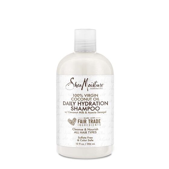 SHEA MOISTURE 100%Virgin Coconut OIL Daily Hydration Shampoo شامبو الشعر بزيت جوز الهند النقي من شيا مويستر
