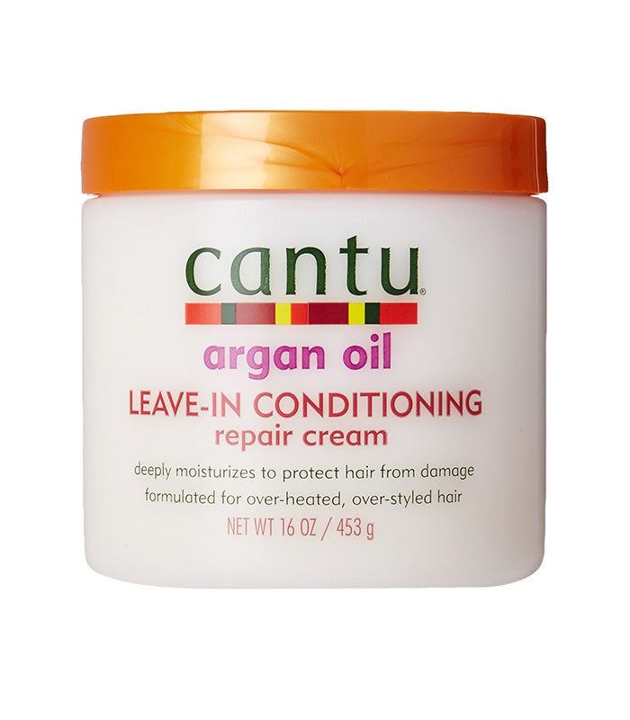 CANTU Shea butter Argan oil leave in conditioner repair cream 3 in 1 كريم ليف ان مرمم للشعر بزبدة الشيا و زيت الاركان من كانتو