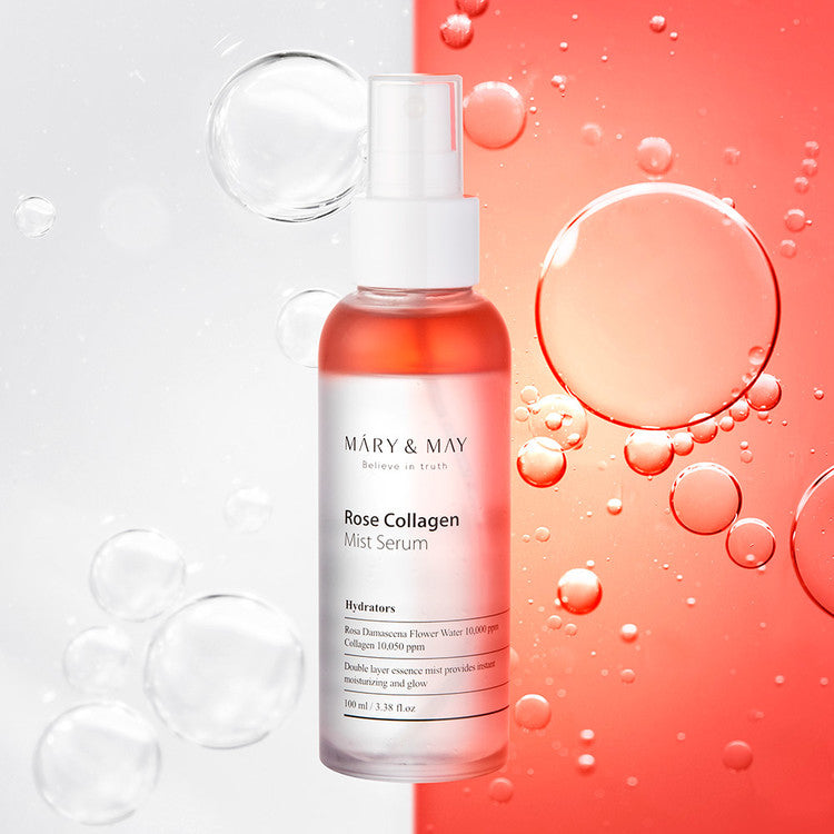 MARY & MAY Believe In Truth Rose Collagen Mist Serum سيروم البشرة البخاخ