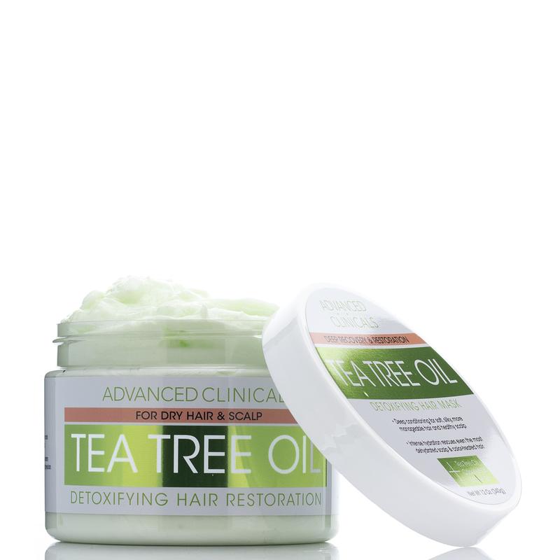 ADVANCED CLINICALS Deep Recovery & Restore Tea Tree Oil Detoxifying Hair Mask ماسك الشعر بزيت شجرة الشاي من ادفانسد كلينيكالز
