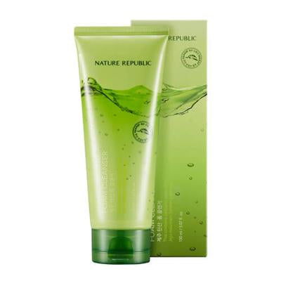 NATURE REPUBLIC JEJU SPARKLING FOAM CLEANSER غسول البشرة بخلاصة ماء الجيجو من نيجر ريببليك