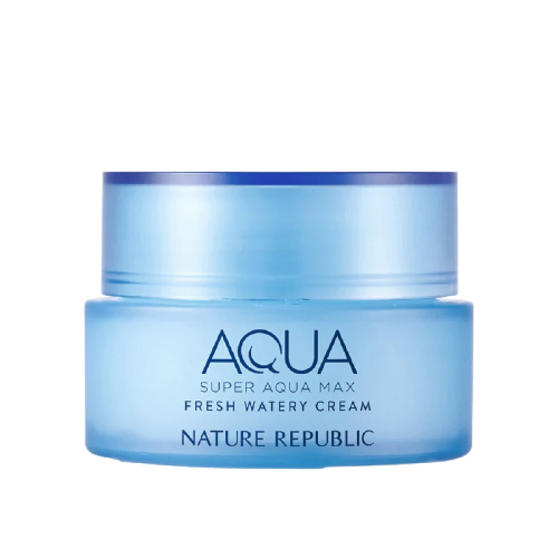 NATURE REPUBLIC Aqua Super Aqua Max Fresh Watery Cream Refresh & Moisture Skin Care مرطب مائي للبشرة