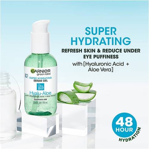 GARNIER Green Labs Super Hydrating 3 In 1 Serum Gel 48 h Moister + Serum + Eye Gel Hyalu + Aloe