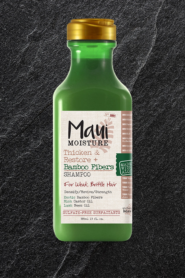 Maui Moisture THICKEN & RESTORE Bamboo Fibers Shampoo شامبو الشعر بالبامبو