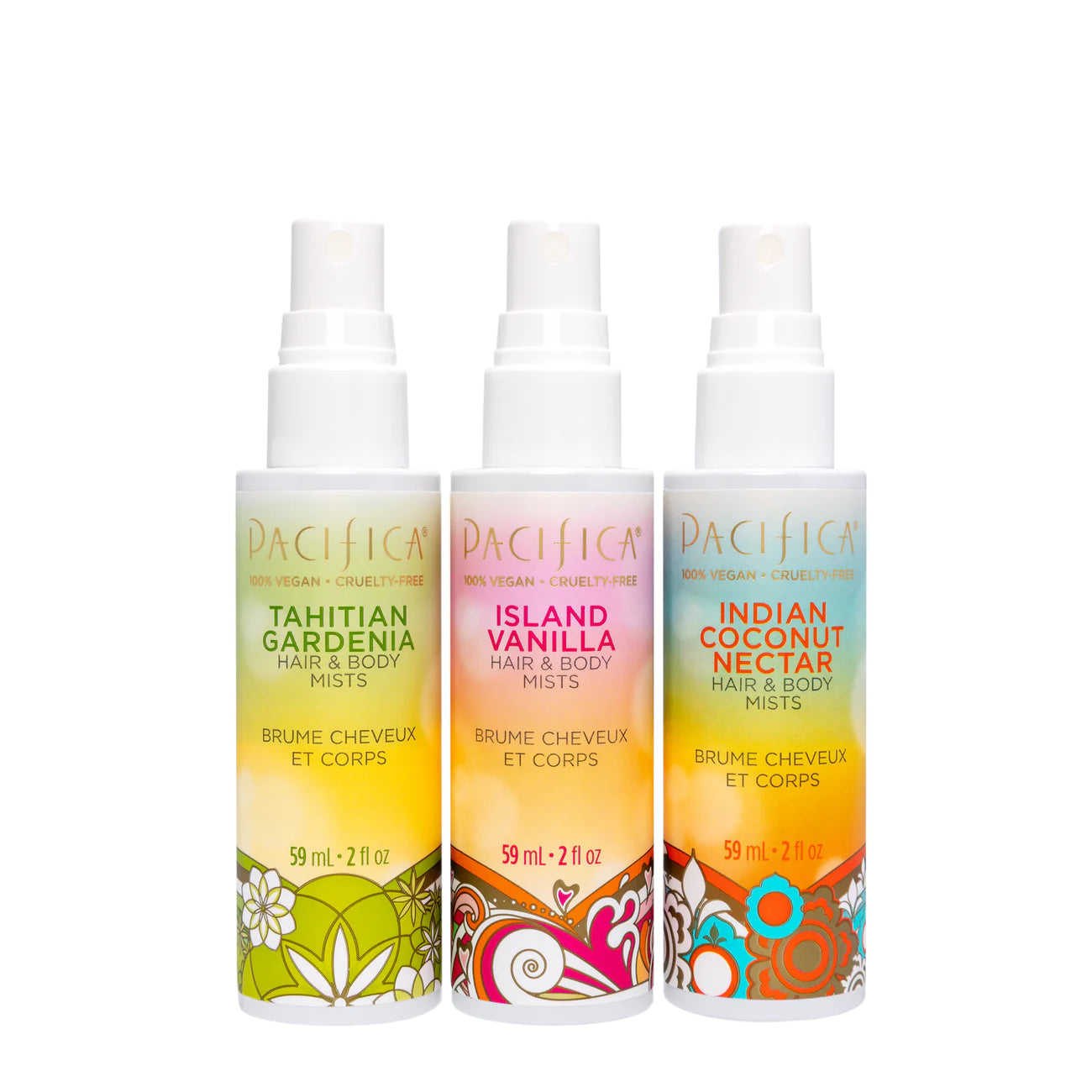 PACIFICA 100% Vagen Crulty Free Wanderlust Hair & Body Mists