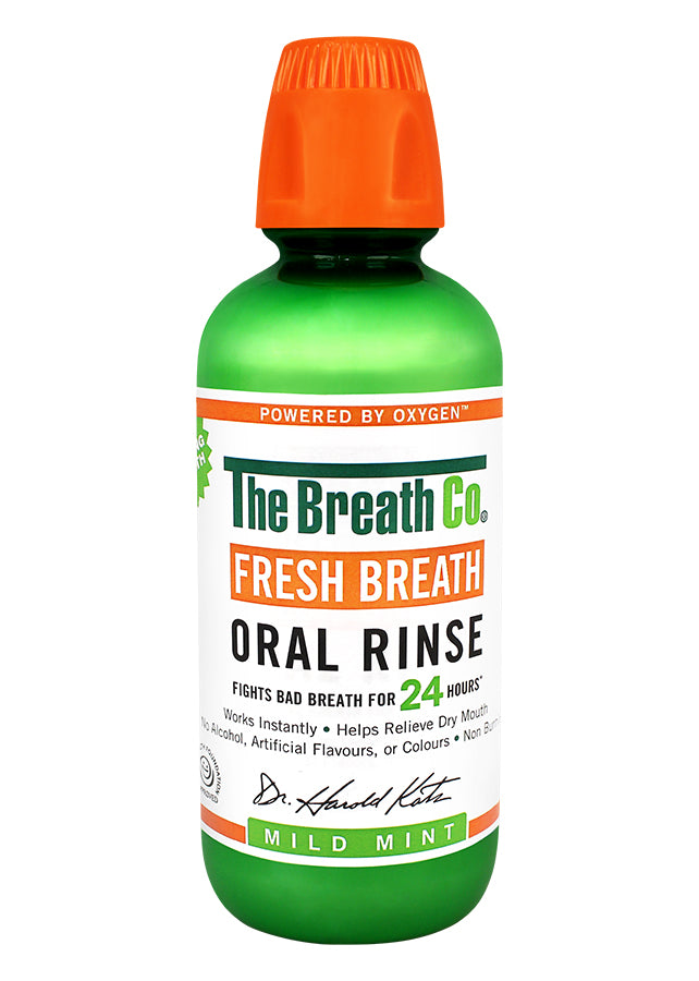 THERA BREATH Fresh Breath Oral Rinse - Mild Mint غسول الفم المنعش للتنفس بنكهة النعناع الخفيفة من بريث كو