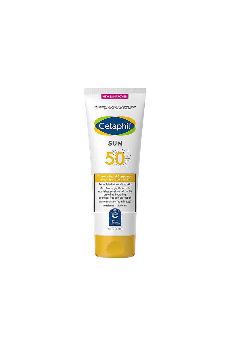 CETAPHIL Sun 50 Sheer Mineral Sunscreen Broad Spectrum SPF 50 New & Improved واقي الشمس