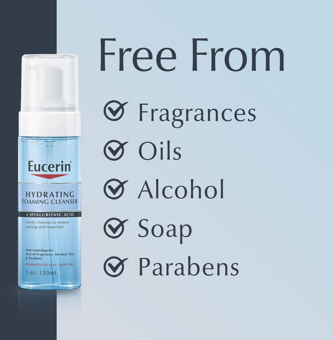 EUCERIN Hydrating Foaming Cleanser + Hyaluronic acid