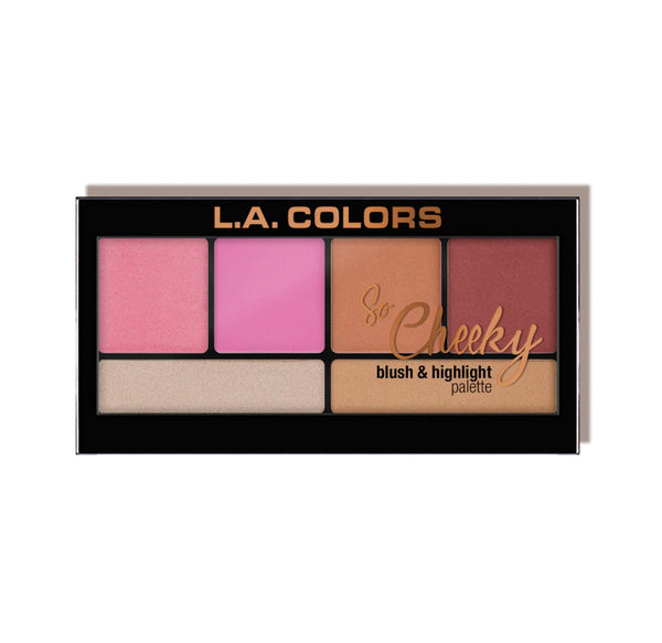 LA COLORS So Cheeky Blush & Highlights Pallet Pink And Playful – Halazoon