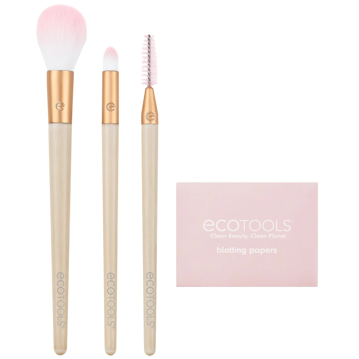 ECOTOOLS Clean beauty clean plant Set + Slight Limited Edition مجموعة فرش المكياج الاساسية