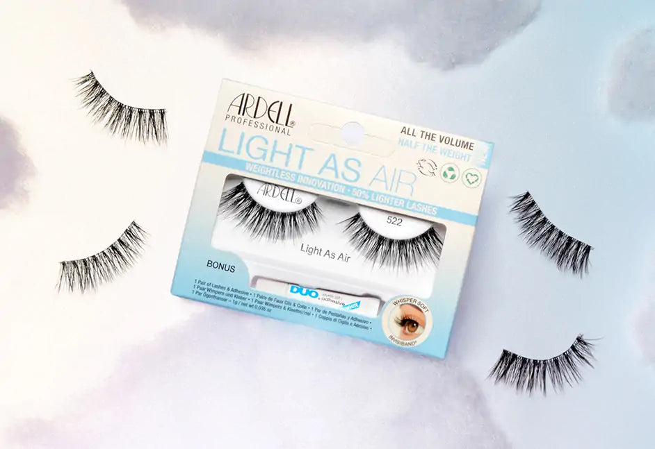 ARDEL Light As Air All The Volume Half The Weight Whightless Innovation 50% Lighter Lashes 522