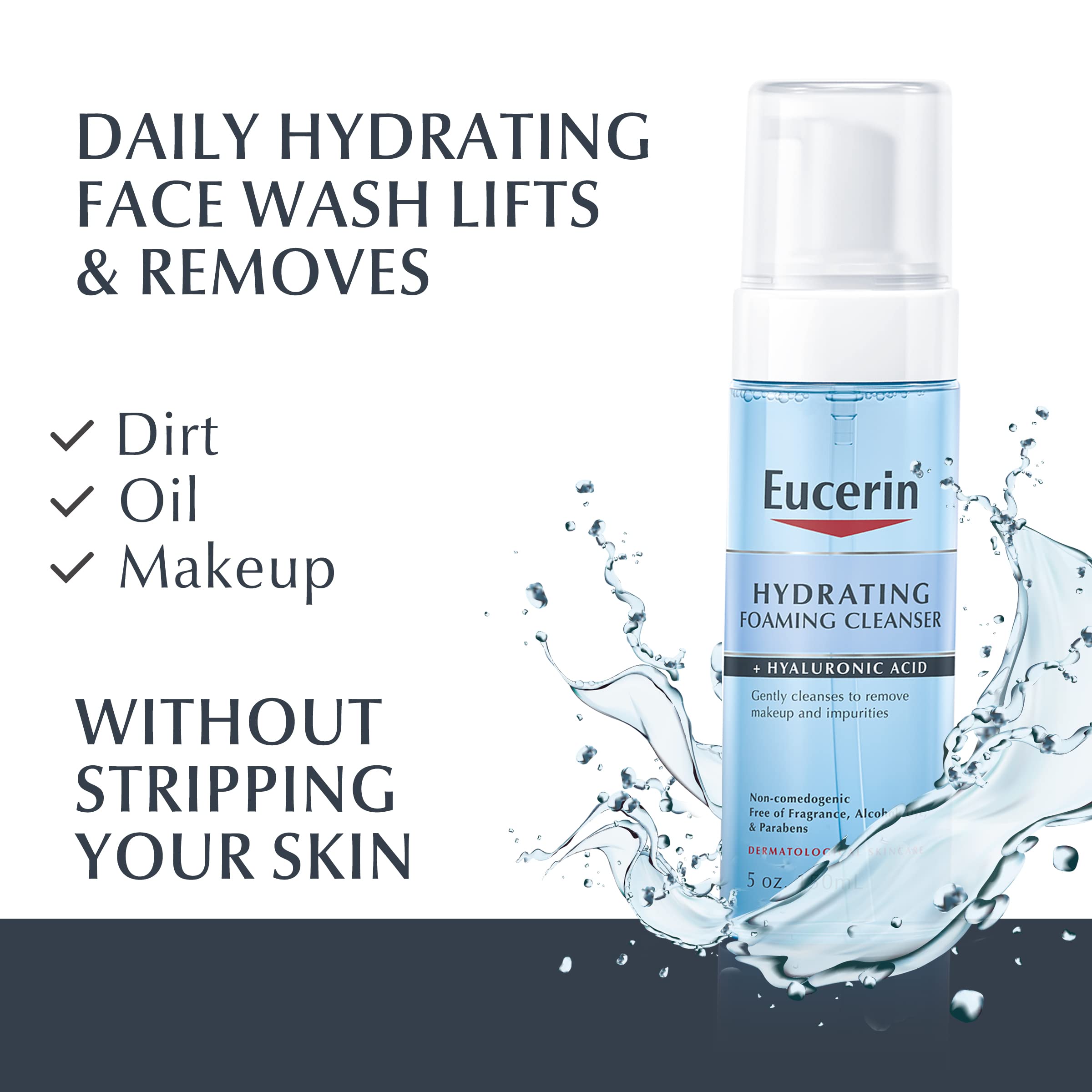 EUCERIN Hydrating Foaming Cleanser + Hyaluronic acid