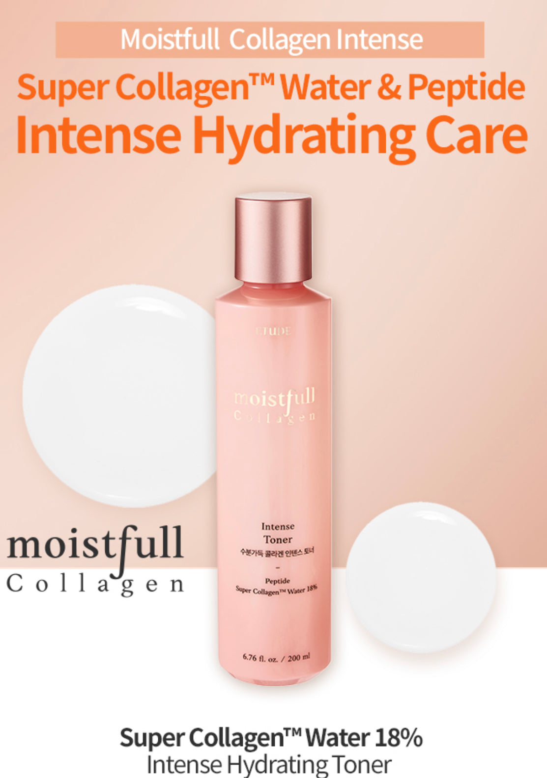 ETUDE HOUSE Moistfull Collagen Intense facial Toner تونر البشرة بالكولاجين من ايتود هاوس