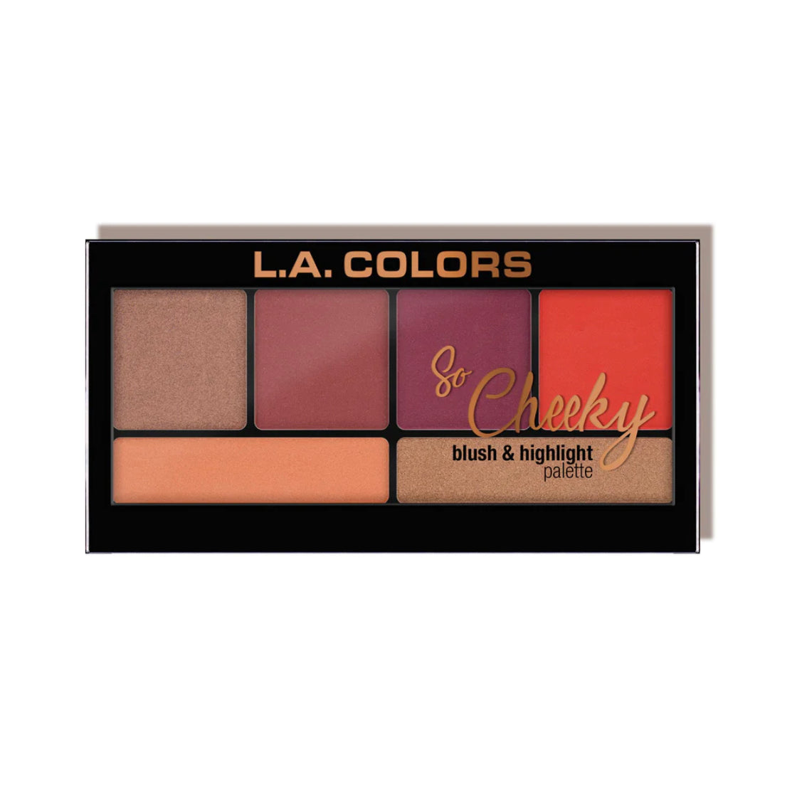 LA COLORS So Cheeky Blush & Highlights Pallet Hot & Spicy