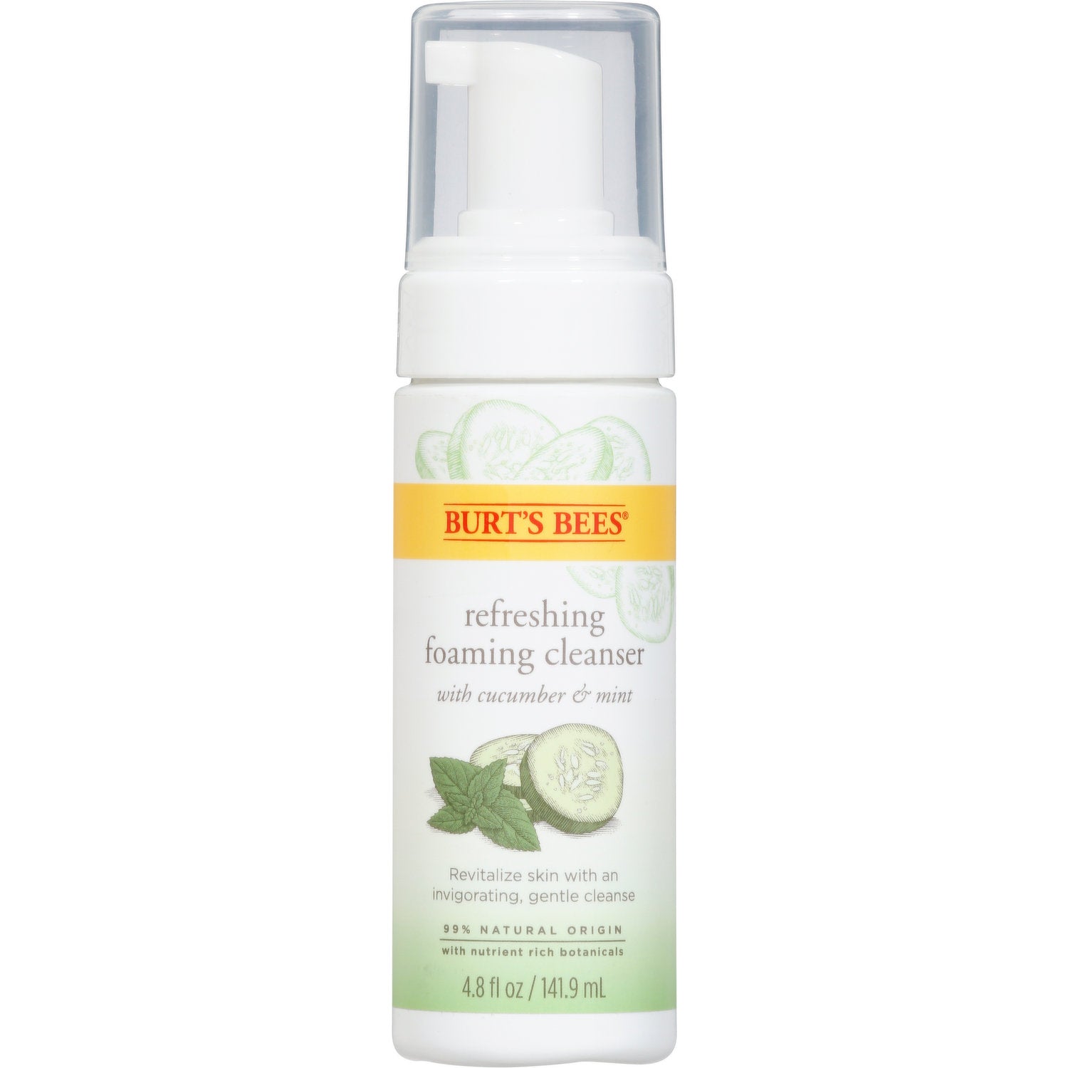 BURTS BEES Refreshing Cucumber Foaming Cleanser غسول الوجه الرغوي