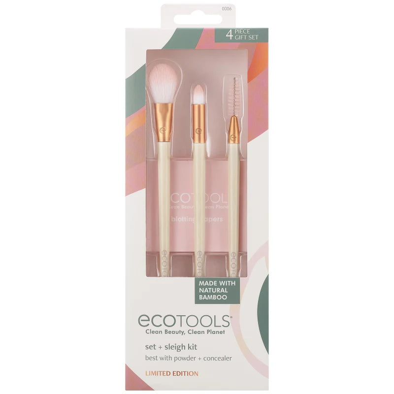 ECOTOOLS Clean beauty clean plant Set + Slight Limited Edition مجموعة فرش المكياج الاساسية