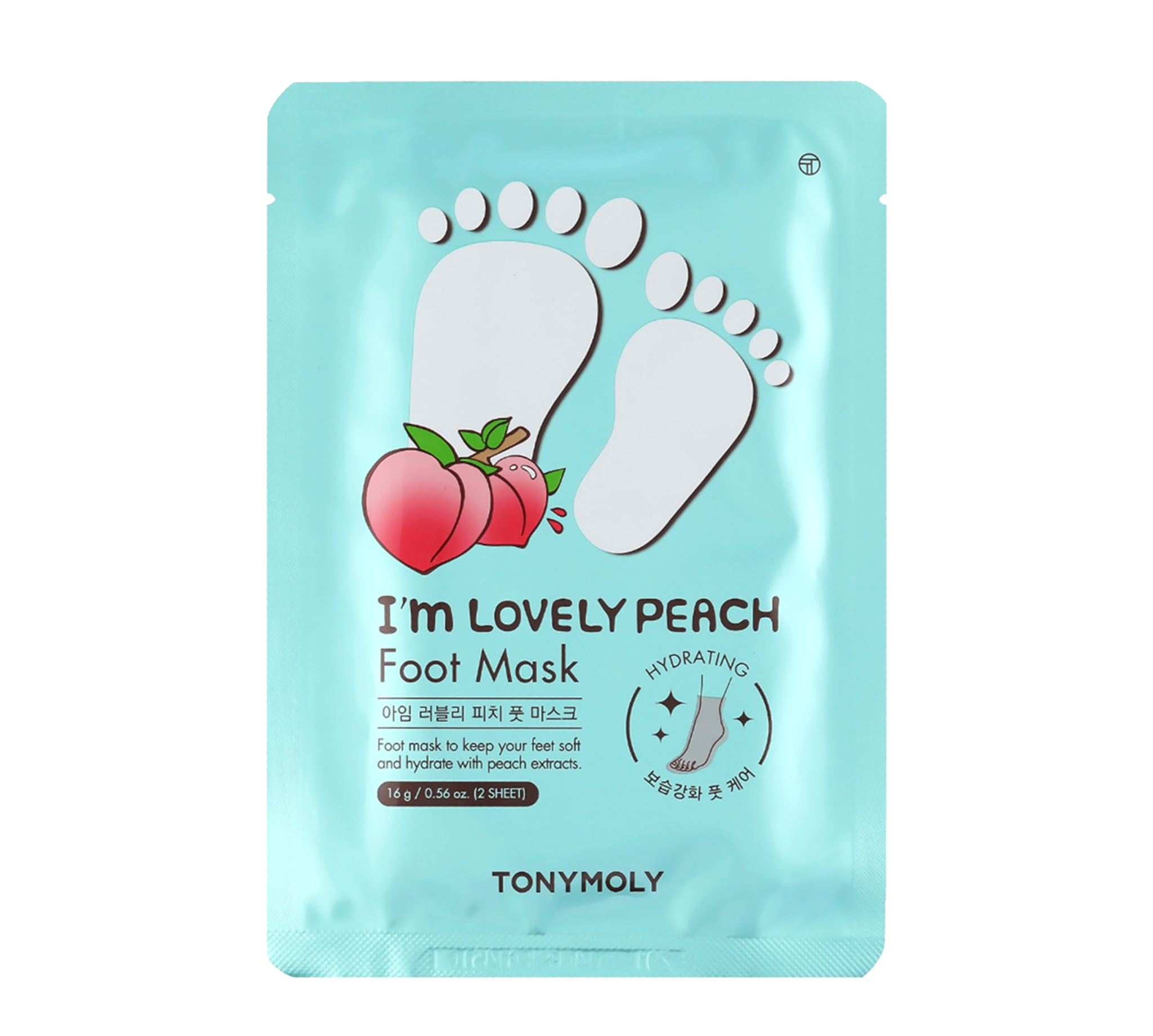 TonyMoly I'm Lovely Peach Foot Mask قناع القدم