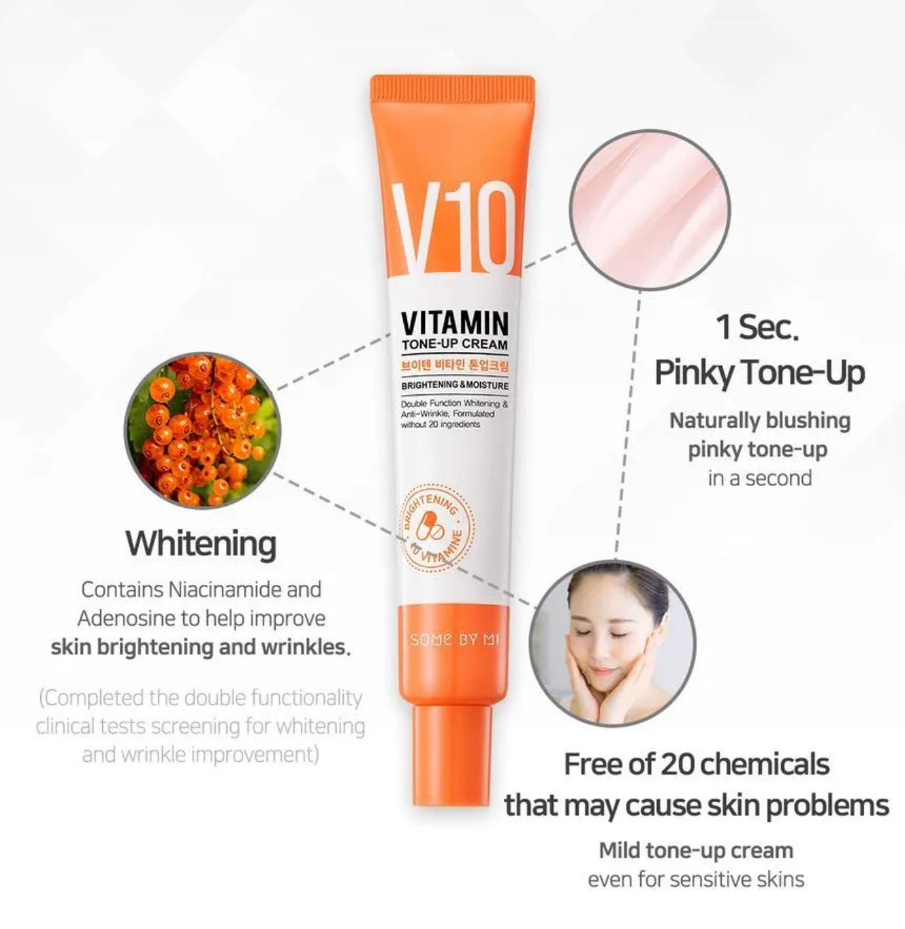 SOME BY MI V10 Vitamin Tone-up Cream كريم التفتيح