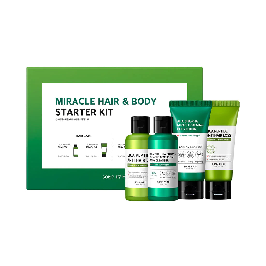 SOME BY MI Miracle Hair & Body Starter Kit مجموعة منتجات العناية بالجسم والشعر