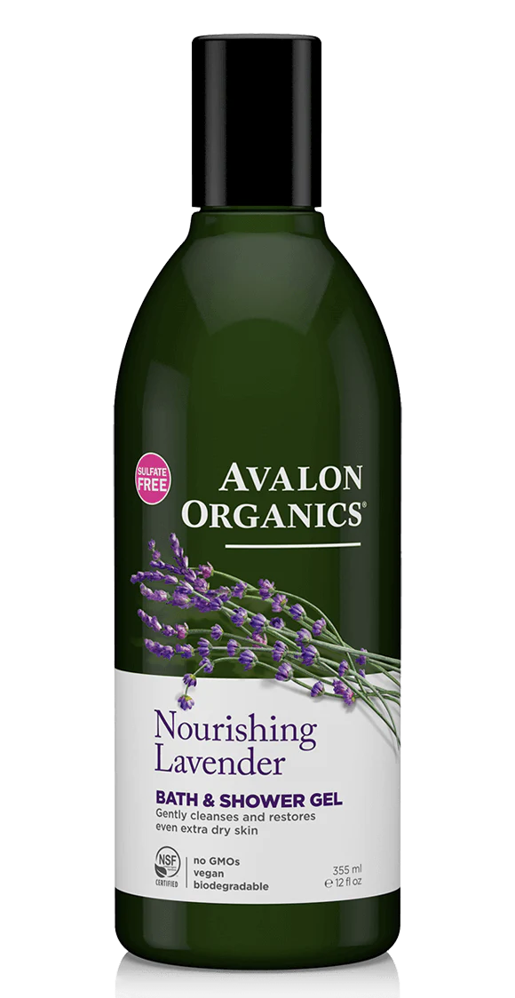 AVALON ORGANIZERS Nurishing Lavender Bath & Shower Gel غسول الجسم للبشرة الجافة بالكينوا من افالون اوركانكس