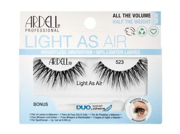 ARDEL Light As Air All The Volume Half The Weight Whightless Innovation 50% Lighter Lashes 523