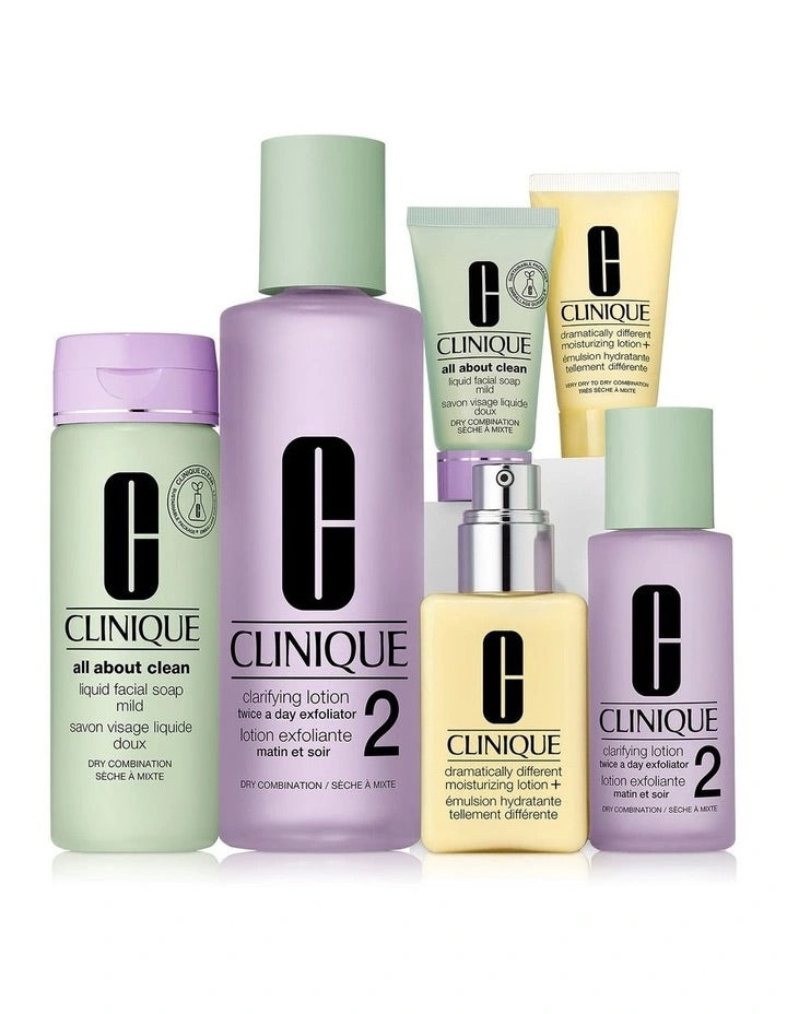 CLINIQUE Great Skin Everywhere Skin Types I/II Set مجموعة العناية للبشرة الجافة والعادية