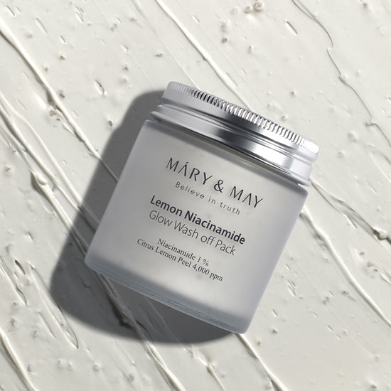 MARY & MAY Believe In Truth Lemon Niacinamide Glow Wash Off Pack باك واش اوف بالليمون للبشرة