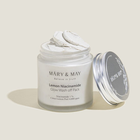 MARY & MAY Believe In Truth Lemon Niacinamide Glow Wash Off Pack باك واش اوف بالليمون للبشرة