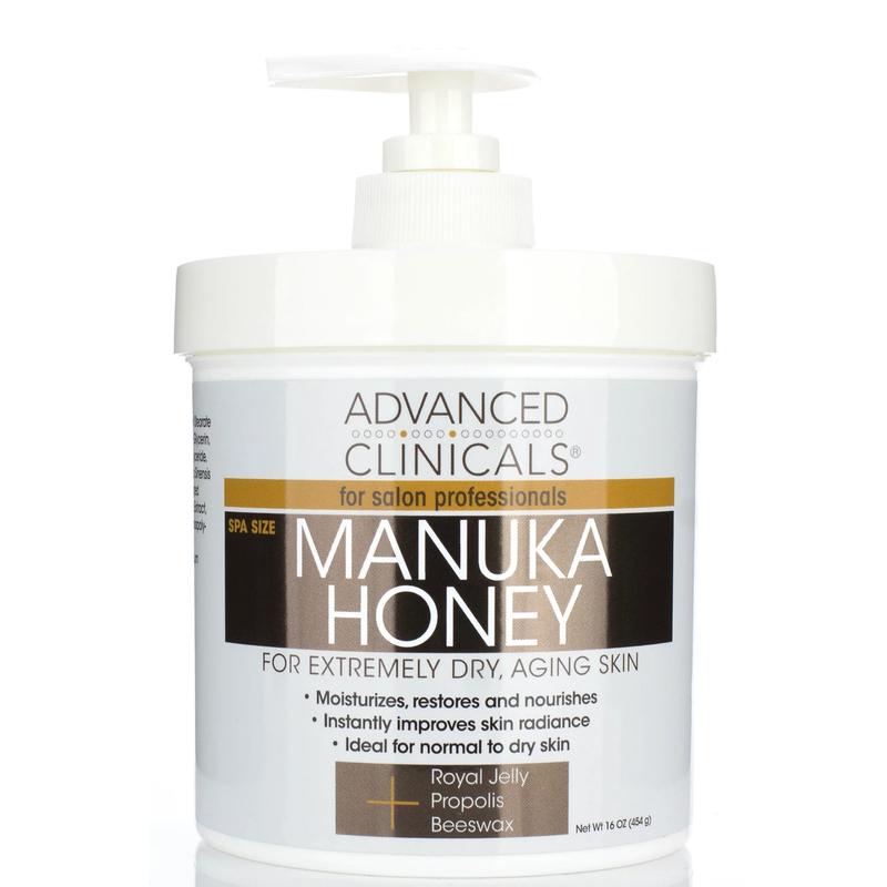 ADVANCED CLINICALS Manuka Honey For Extremely Dry Aging Skin For Salon Professionals كريم العسل من ادفانسد كلينيكالز