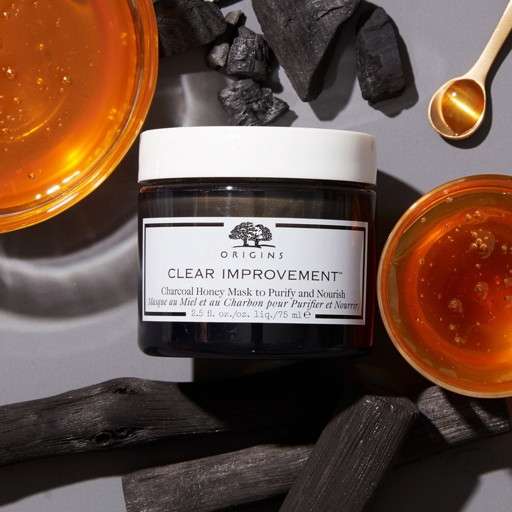 Origins CLEAR IMPROVEMENT Charcoal Honey Mask ماسك الفحم و البامبو من اورجنز