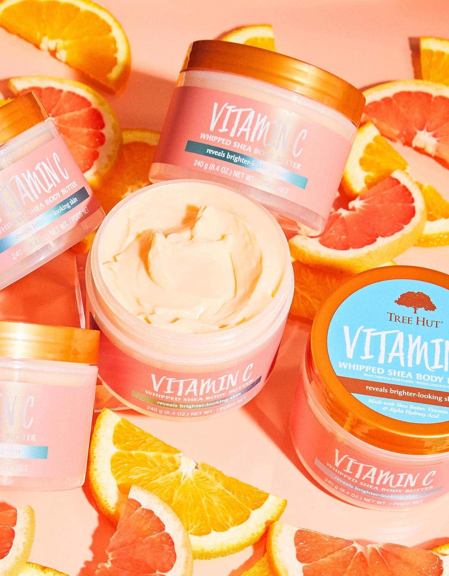 TREE HUT Whipped Shea Body Butter Vitamin C Reveals Brighter Looking Skin زبدة الجسم بالفيتامين سي